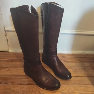 Frye tall leather boots size 7
